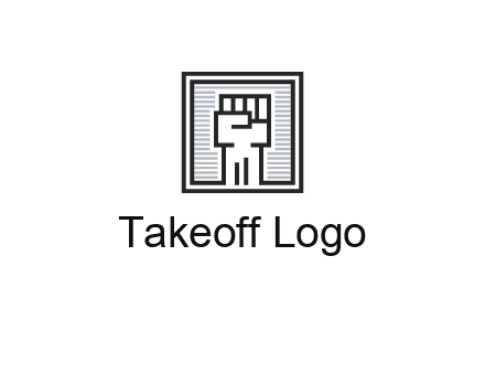 fist in box icon
