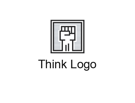 fist in box icon