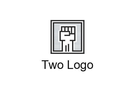fist in box icon