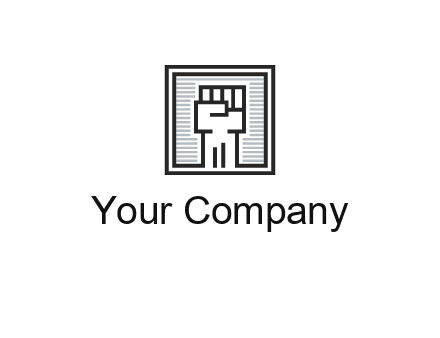 fist in box icon
