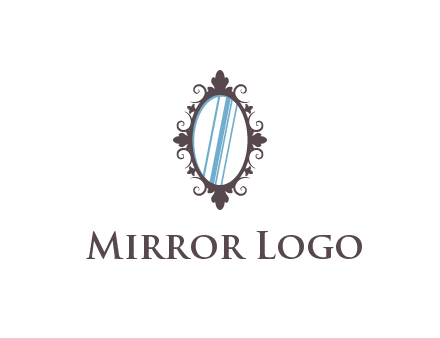 ellipse retro mirror logo