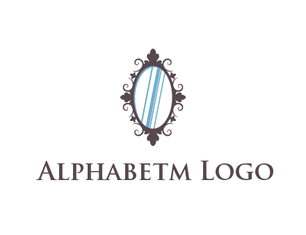 ellipse retro mirror logo