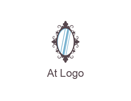 ellipse retro mirror logo