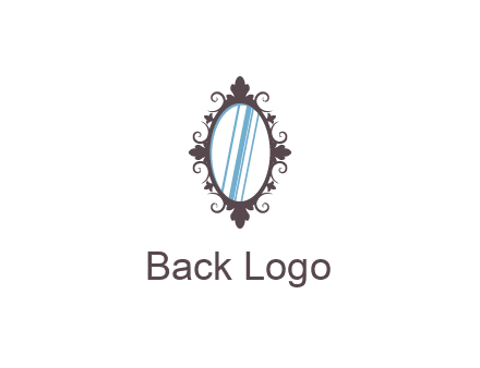 ellipse retro mirror logo