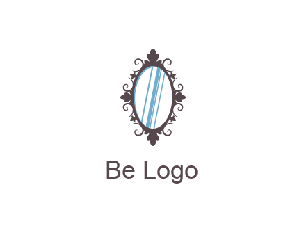 ellipse retro mirror logo
