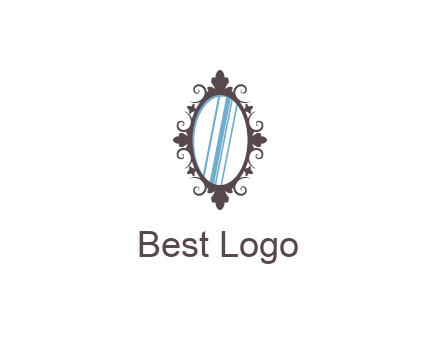 ellipse retro mirror logo