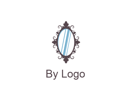 ellipse retro mirror logo