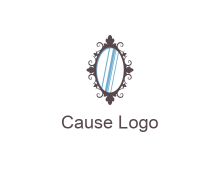 ellipse retro mirror logo