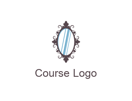 ellipse retro mirror logo