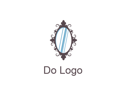 ellipse retro mirror logo
