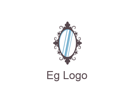ellipse retro mirror logo