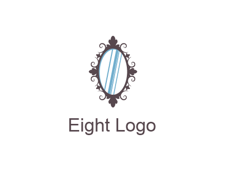 ellipse retro mirror logo