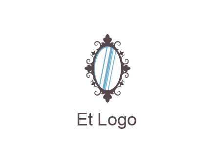 ellipse retro mirror logo
