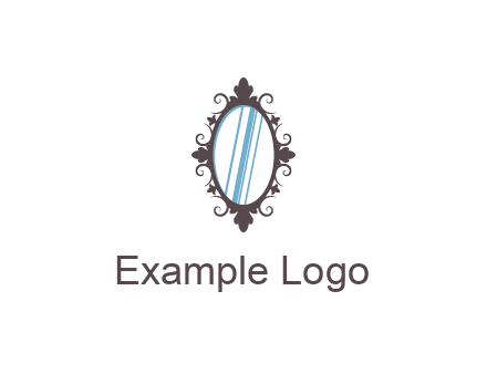 ellipse retro mirror logo