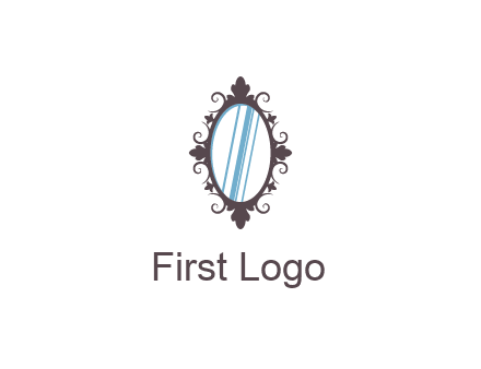 ellipse retro mirror logo