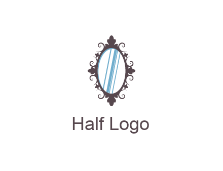 ellipse retro mirror logo
