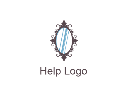 ellipse retro mirror logo
