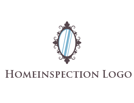ellipse retro mirror logo