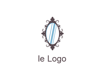 ellipse retro mirror logo