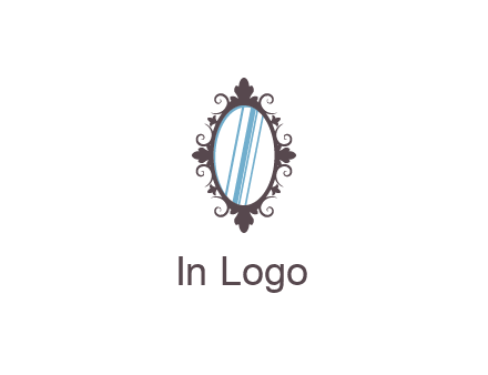 ellipse retro mirror logo
