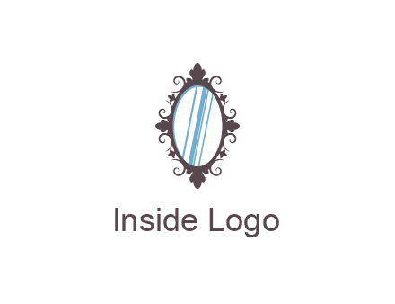 ellipse retro mirror logo