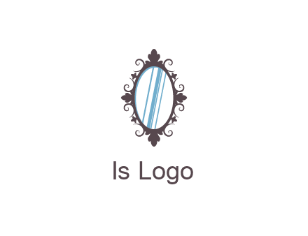 ellipse retro mirror logo