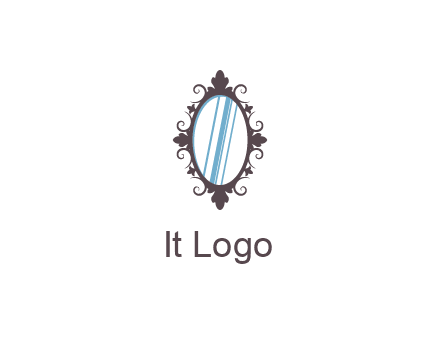 ellipse retro mirror logo