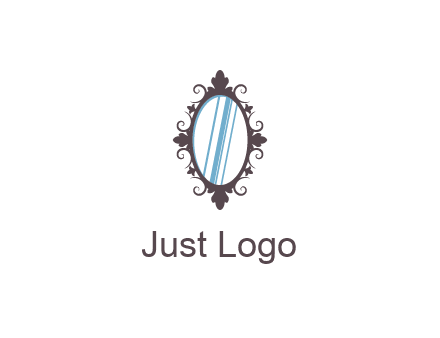 ellipse retro mirror logo