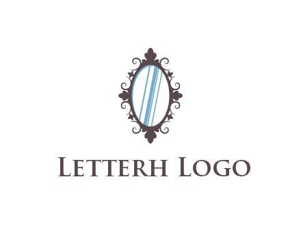 ellipse retro mirror logo
