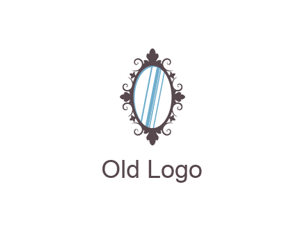 ellipse retro mirror logo