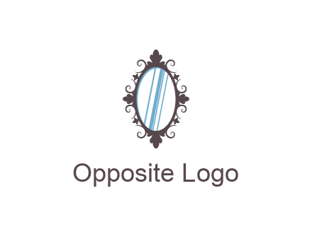ellipse retro mirror logo