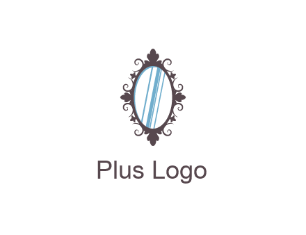 ellipse retro mirror logo