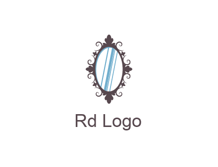 ellipse retro mirror logo