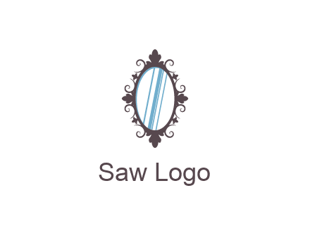 ellipse retro mirror logo