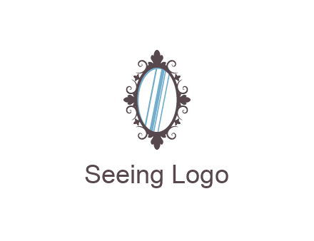 ellipse retro mirror logo