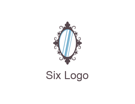 ellipse retro mirror logo