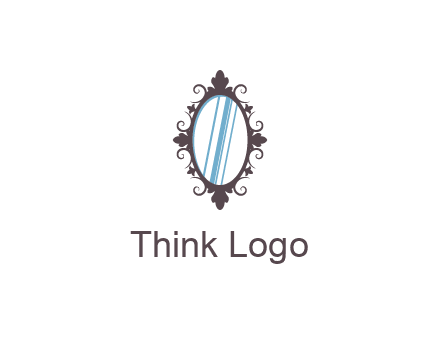 ellipse retro mirror logo