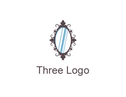 ellipse retro mirror logo