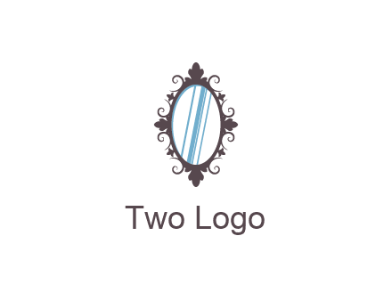 ellipse retro mirror logo