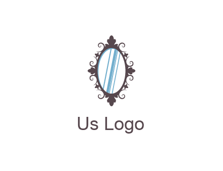 ellipse retro mirror logo