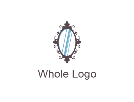 ellipse retro mirror logo