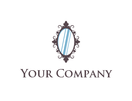 ellipse retro mirror logo