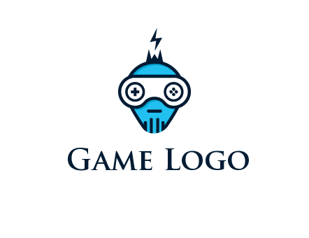 gaming robot face logo