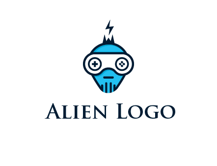 gaming robot face logo
