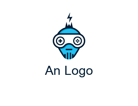 gaming robot face logo