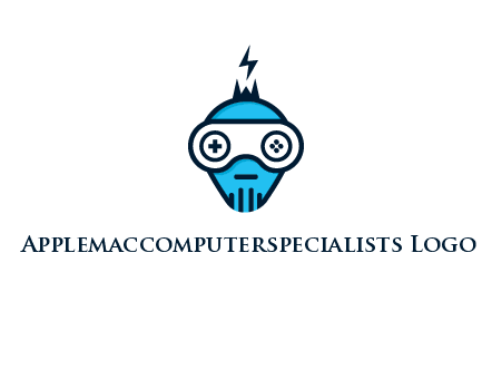 gaming robot face logo