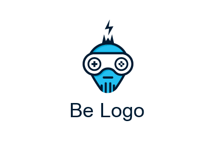 gaming robot face logo