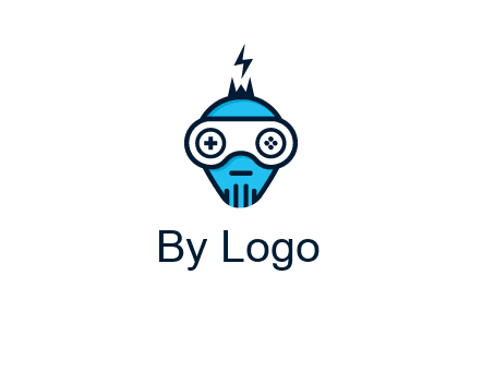 gaming robot face logo