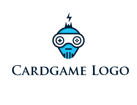 gaming robot face logo