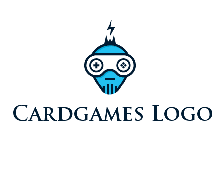 gaming robot face logo